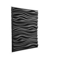 دیوارپوش پلیمری سه بعدی طرح موج 014