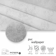 کاغذ دیواری مدرن اتم طرح راه راه کد 6074